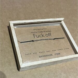 “F*** off” Morse Code Handmade Bracelet